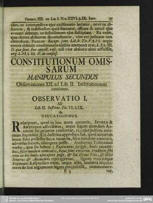 Manipulus Secundus