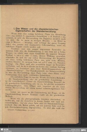 I. Das Wesen und die charakteristischen Eigenschaften der Stadtentwicklung