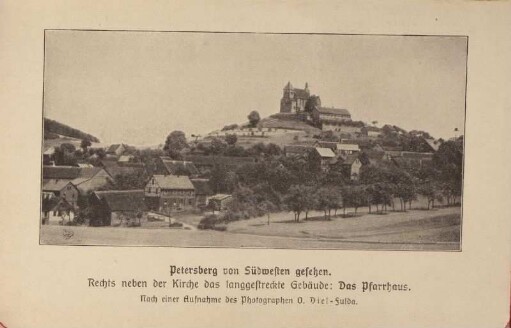 Petersberg von Südwesten gesehen.