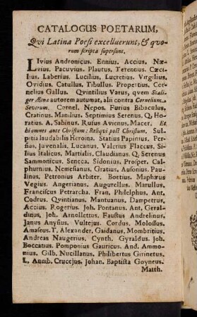 7v-8r, Catalogus Poetarium