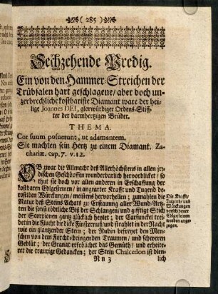 285-302, Sechzehnde Predig.