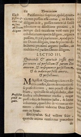 64-73, Lectio III - IV