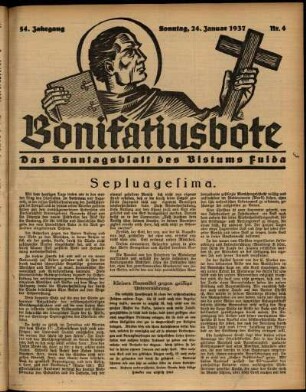 Ausgabe vom Sonntag, den 24. Januar 1937.