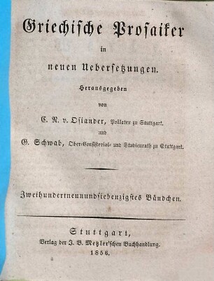 Plutarch's Werke, 36. Moralische Schriften ; 17