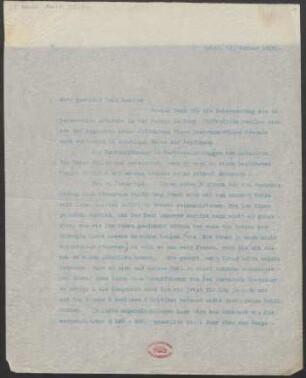 Brief an Erwin Lendvai : 31.01.1910