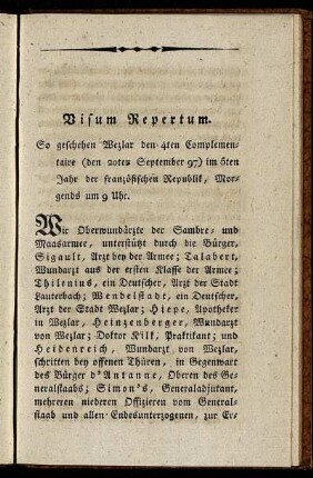 Visum Repertum.