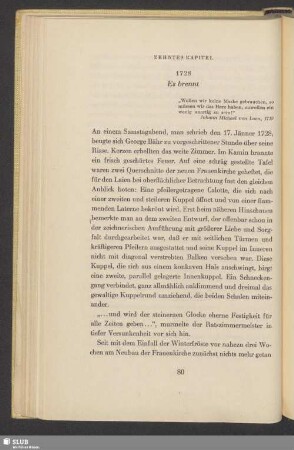 Zehntes Kapitel. 1728. Es brennt