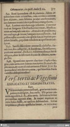 Vers. Tertii ac Vigesimi Explicatio Et Demonstratio