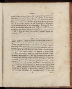 VI. Frid. Ludov. Andr. Koeler. Beedenbostelo-Cellensis