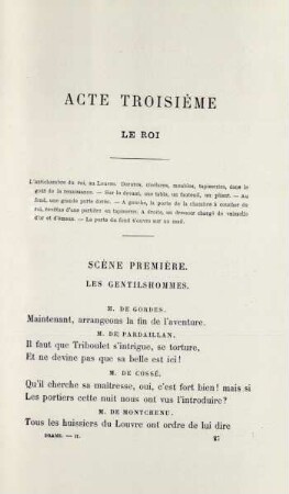 Acte troisième. Le roi