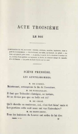 Acte troisième. Le roi