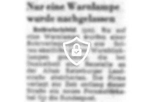 [Name maskiert] Warnlampe wurde nachgelassen