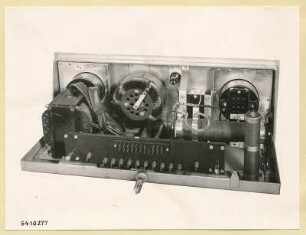 10 kW Fernsehsender Nr. 507, Schrank T2 Einschub Heizgerät, Foto 1954