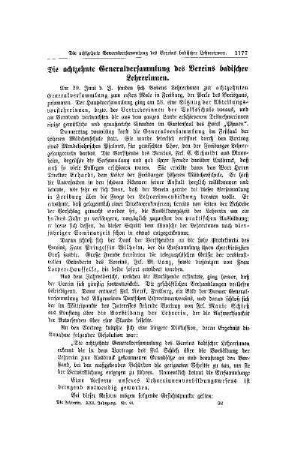 Die achtzehnte Generalversammlung des Vereins badischer Lehrerinnen
