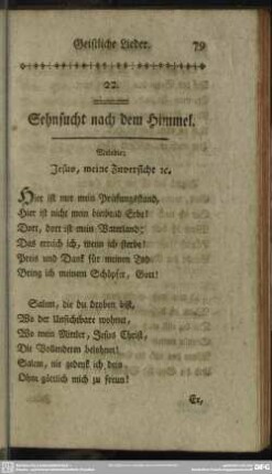 22. Sehnsucht nach dem Himmel
