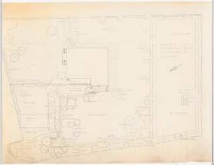 Garten des Brauereibesitzers Daum, Ortelsburg: Lageplan mit Gartenplan 1:100