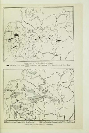 Hauptgebiete der deutschen Industrie