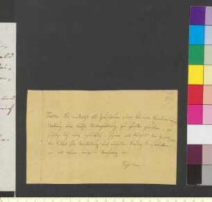 Brief von Mereau (Brentano), Sophie an Goethe, Johann Wolfgang von