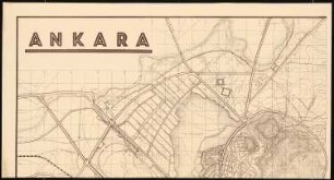 Gesamtbebauungsplan Ankara: linksseitig oberer Teil 1:4000