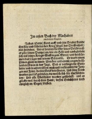 Im ersten Buch der Machabeer am dritten Capitel.