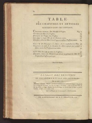 TABLE DES CHAPITRES ET ARTICLES