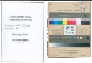 Entnazifizierung Peter Herweg , geb. 20.12.1900 (Beamter)