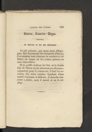Viorne, Laurier-Thym.