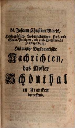 Historische Bibliotheck darinn allerhand Aufsäze aus allen Theilen der historischen Wissenschaften mitgetheilet werden. 1. 1752
