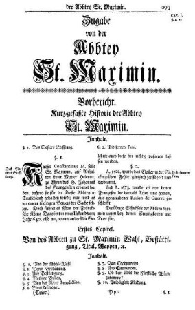 Zugabe von der Abbtey St. Maximin.