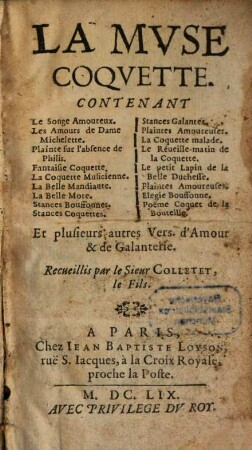 La Muse conquette