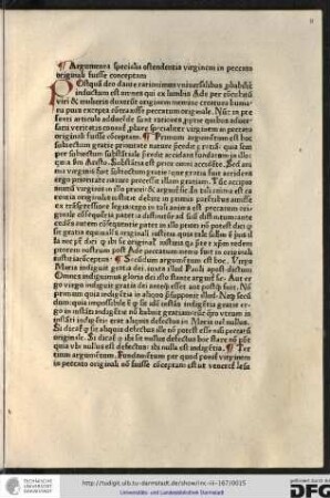 Argumenta specialia ostendentia virginem in peccato originali fuisse conceptam.