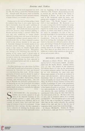 Reviews and notices