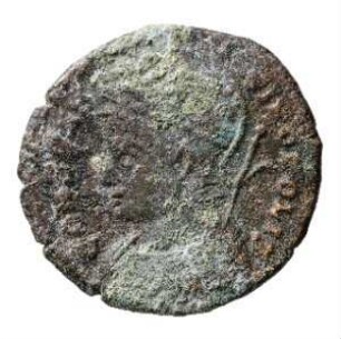 Münze, Follis, Aes 3, 330 - 331 n. Chr.?