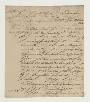 Brief von Christian Erdmann Gottlieb Prestel an Joseph Heller