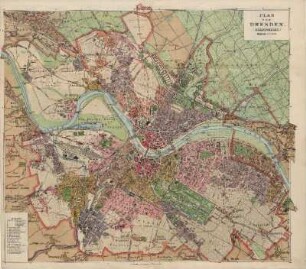 Plan von Dresden. (Stadtgebiet.)