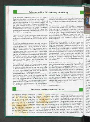 Neues aus der Nachbarschaft: Maack