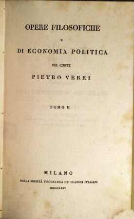 Opere filosofiche e di economia politica, 2