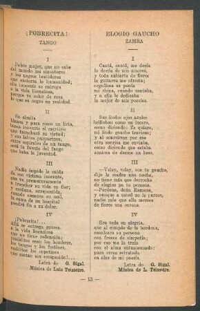 Elogio gaucho : Zamba