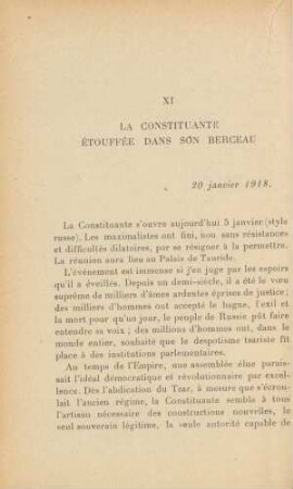 XI La Constituante Étouffée Dans Son Berceau