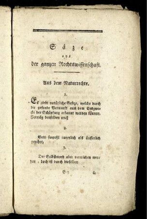 Säze aus der ganzen Rechtswissenschaft.
