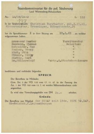 Burgbacher, Christian
