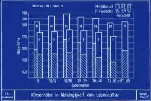 Körperhöhe in Abhängigkeit vom Lebensalter