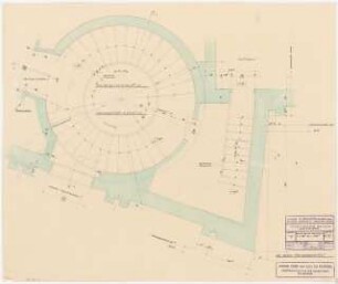 Schauspielhaus, Bochum: Zuschauerhaus: Grundriss Rundtreppe Königsallee 1:20