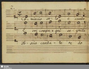 2. Caldara, A.: Comincio solo cantare