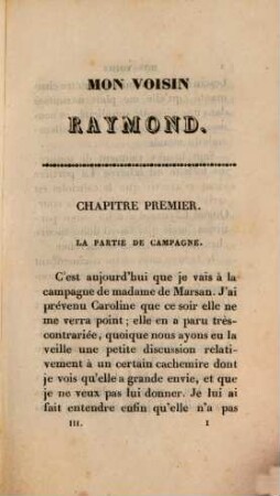 Oeuvres complètes de Ch. Paul de Kock. 17, Mon voisin Raymond ; t. 3