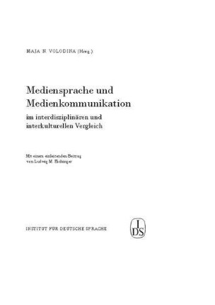 Discourse structure and communicative intentions : a study of Russian TV interviews
