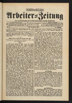 Nr. 6. Den 10. Februar 1907. - Nr. 10. Den 10. März 1907.