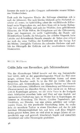 Gräfin Julia von Reventlow, geb. Schimmelmann