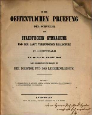 Commentatio in Aeneidis librum alterum, scripsit A. Haeckermann : (Programm mit Schulnachrichten.)