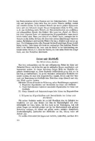 Leime und Klebstoffe